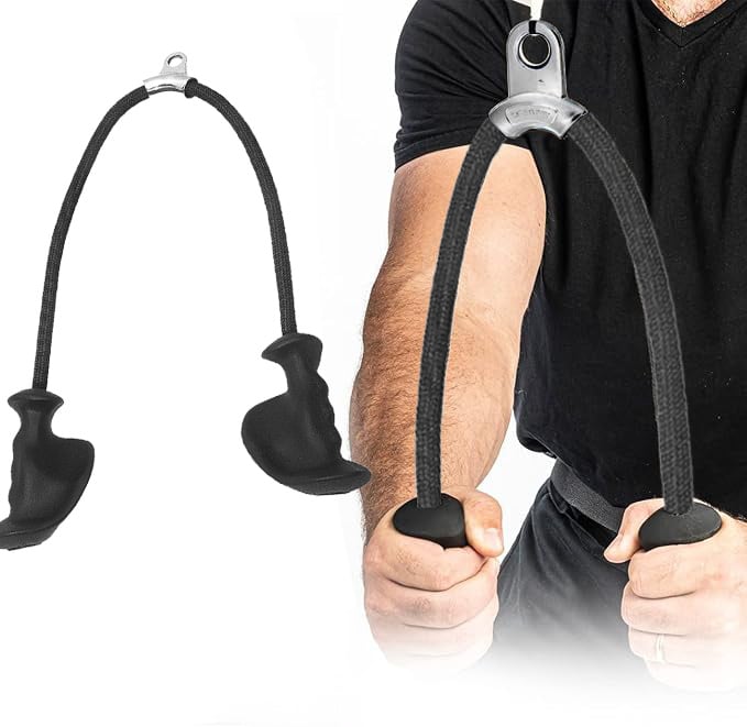 Cordon d'entraînement pour triceps à poignée ergonomique 