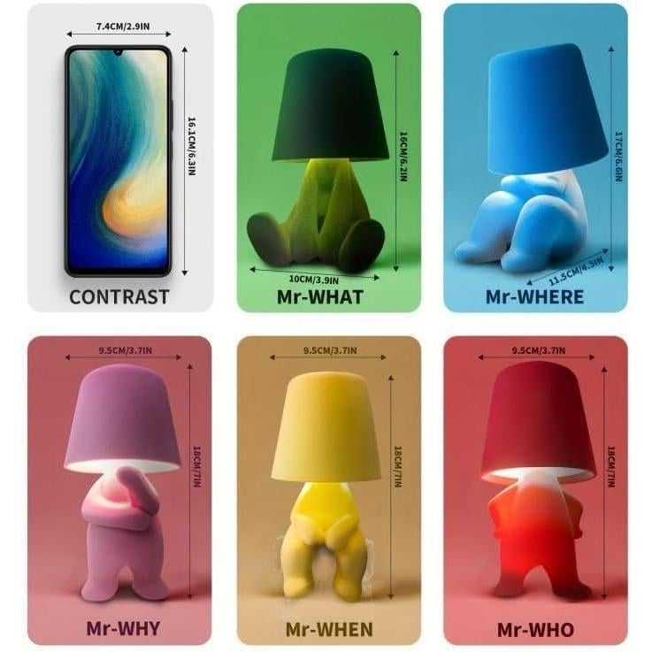Mini lampe de table en forme de poupée mignonne 