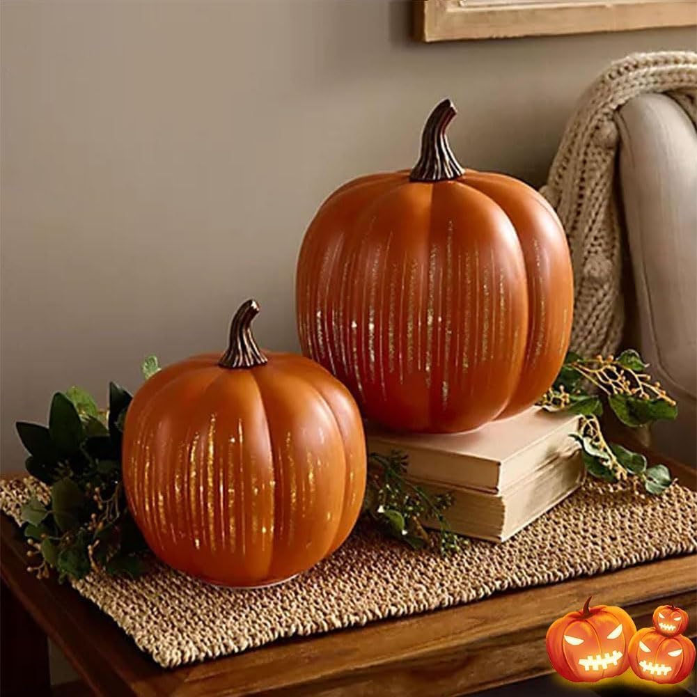 🎃Citrouilles lumineuses scintillantes 