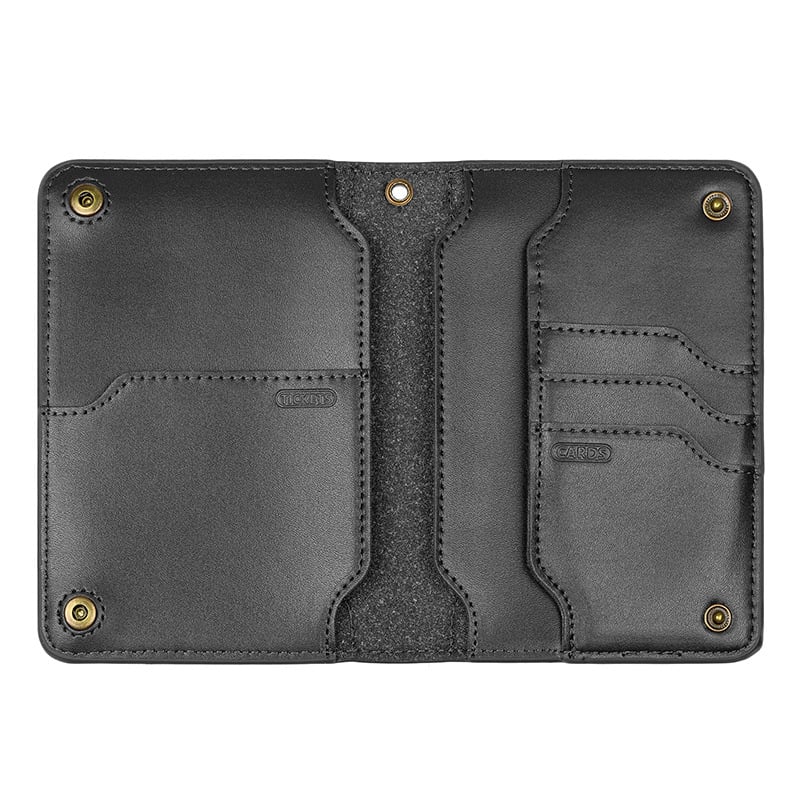 Cowhide multifunctional wallet  passport bag  travel ticket storage  passport holder