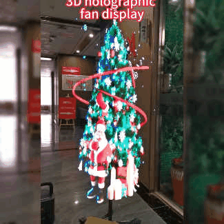 🎄3D Hologram LED Fan Projector ✨✨Free shipping