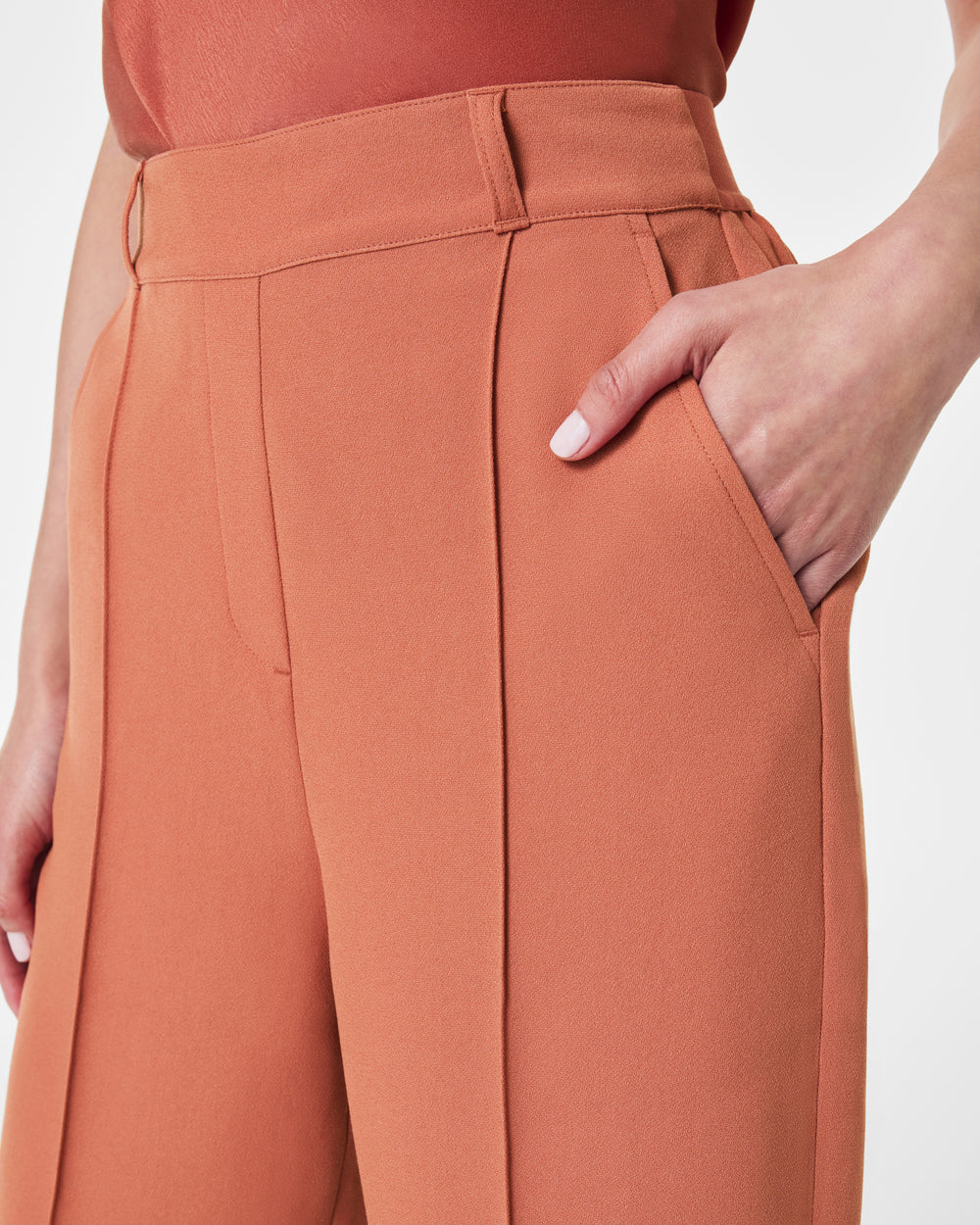Pantalon en crêpe gainant (ACHETEZ-EN 2, LIVRAISON GRATUITE) 