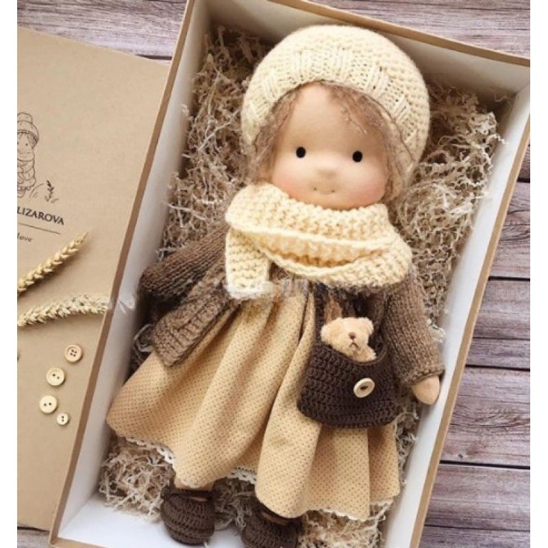 🎁🎁Le meilleur cadeau pour les enfants - Poupée Waldorf faite main👧 (Achetez-en 2, livraison gratuite) 
