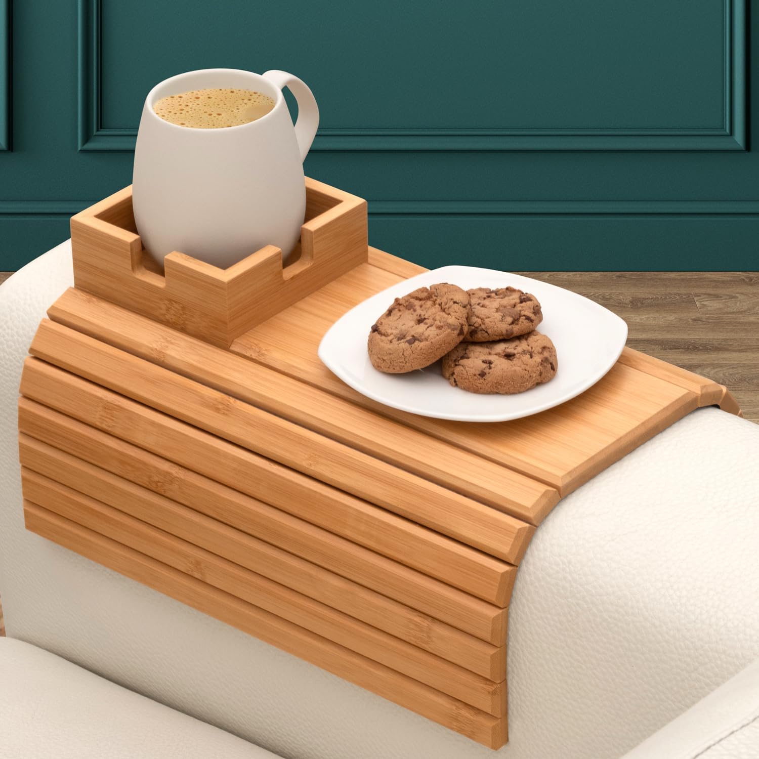 💥Bamboo Couch Cup Holder – Your Sofa’s Best Friend
