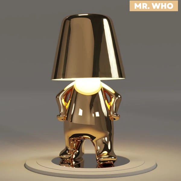 Thinker Golden Man Desk Lamp