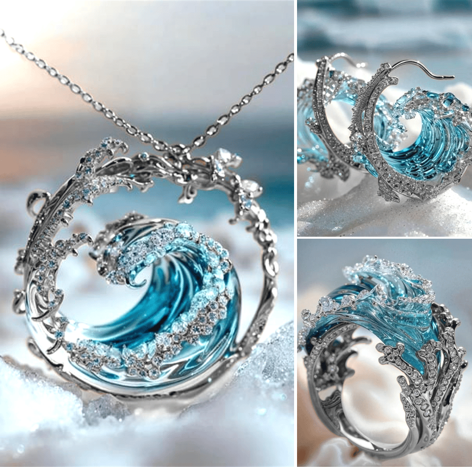 🌊Ensemble de bijoux Ocean's Oath 