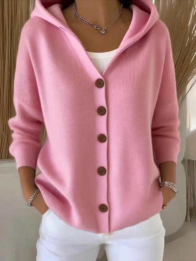 🔥Women's Blended Long-Sleeve Comfortable Casual Cardigan