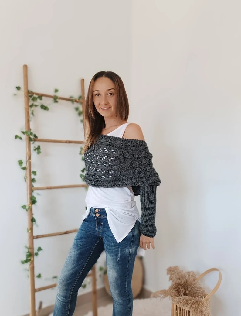 Boléros tricotés pour femmes 