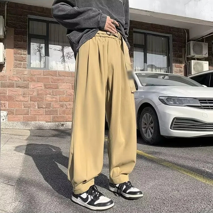 Pantalon décontracté ample à taille élastique et jambes larges (2 pièces achetées, livraison gratuite) 
