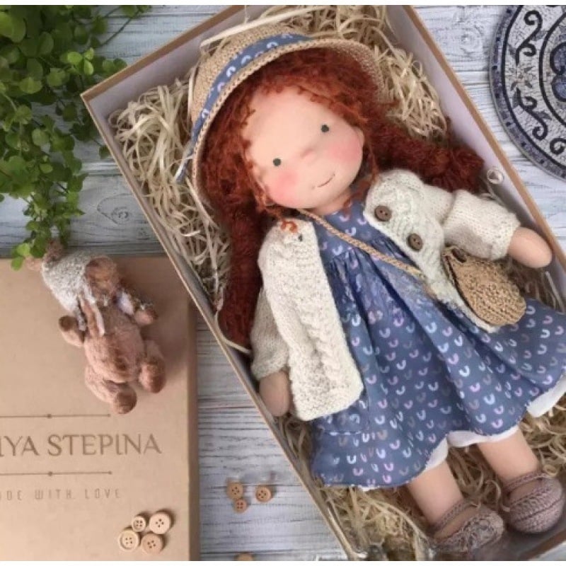 🎁🎁Le meilleur cadeau pour les enfants - Poupée Waldorf faite main👧 (Achetez-en 2, livraison gratuite) 