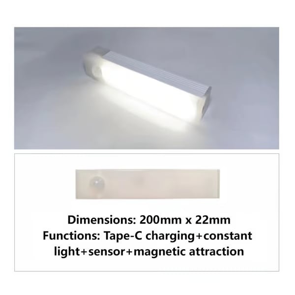 🏆🔥Punch-free Smart Sensor Magnetic Rechargeable LED Lights⚡