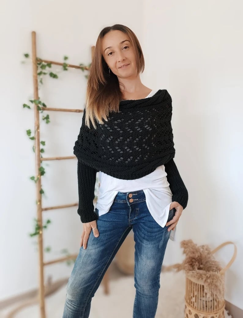 Boléros tricotés pour femmes 