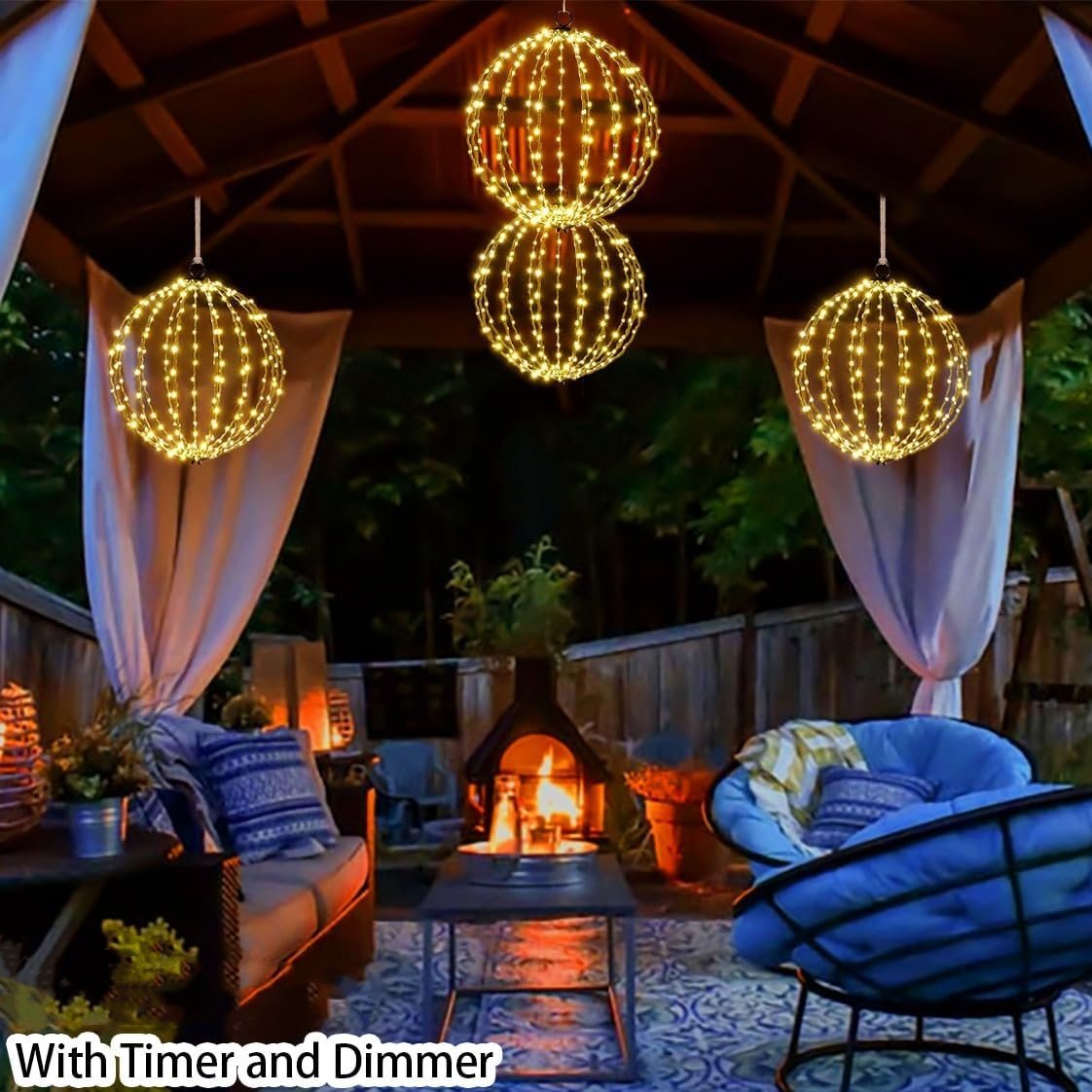 🔥Boule lumineuse durable, imperméable, longue durée, légère et brillante 