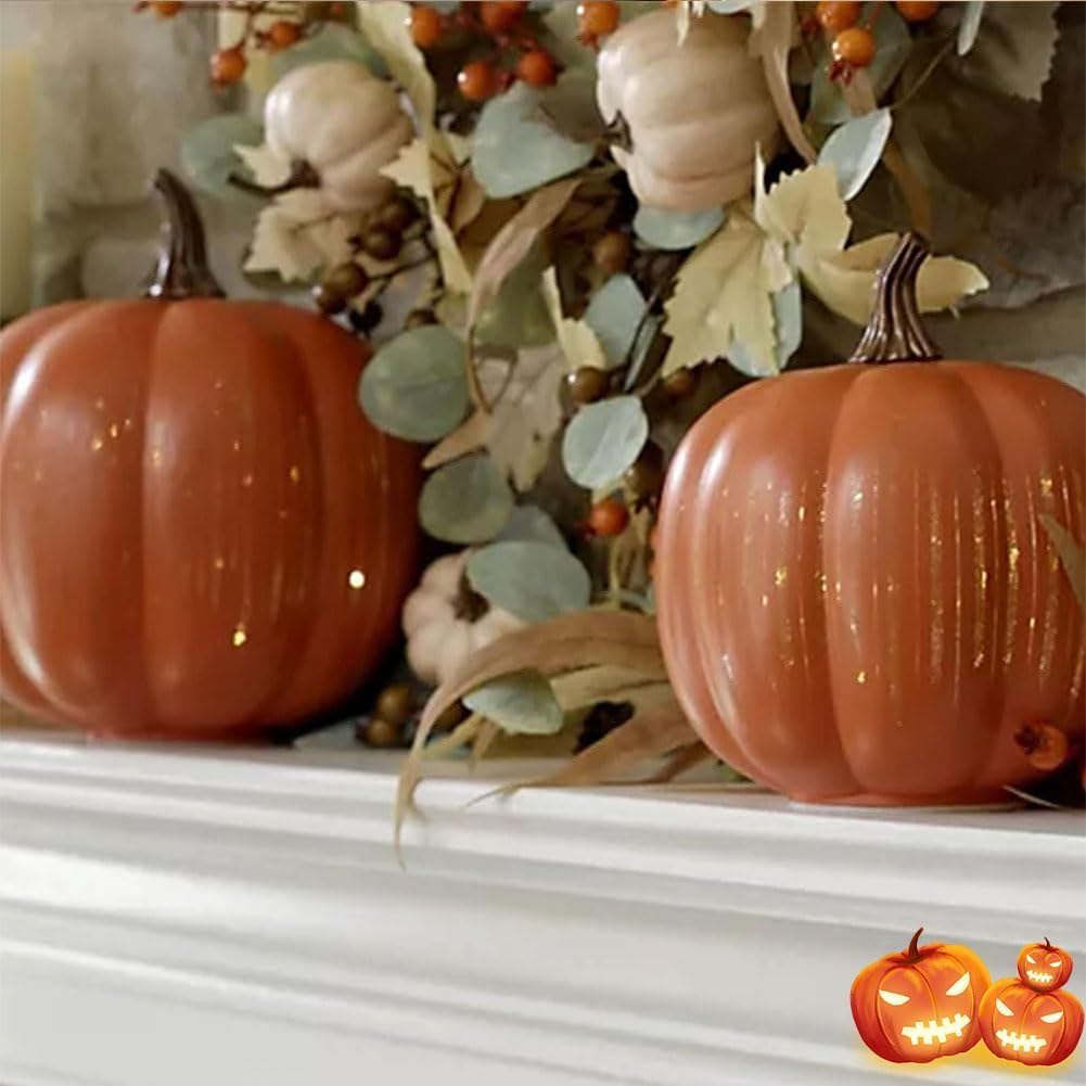 🎃Citrouilles lumineuses scintillantes 