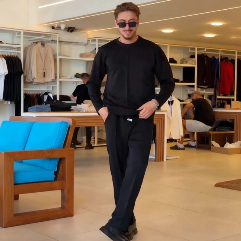 Men's Casual Autumn Stretch 2-Piece Set