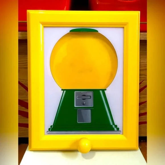 🍬Rare cadre vintage The Handy Candy - Art de la machine à bonbons suspendue🔥