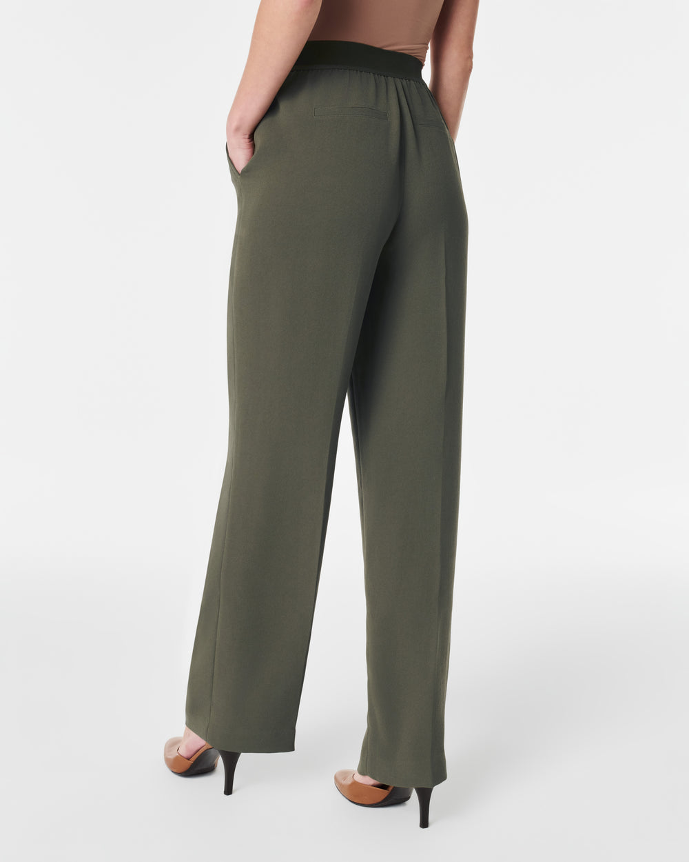 Pantalon en crêpe gainant (ACHETEZ-EN 2, LIVRAISON GRATUITE) 