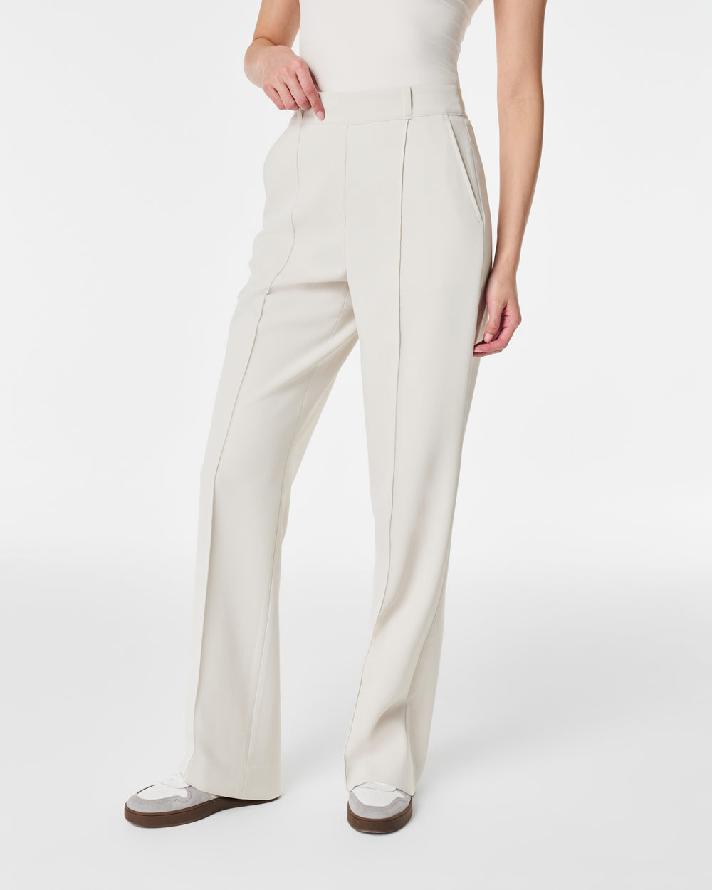 Pantalon en crêpe gainant (ACHETEZ-EN 2, LIVRAISON GRATUITE) 