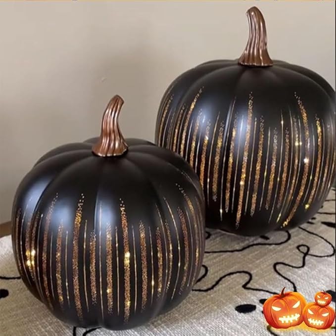 🎃Citrouilles lumineuses scintillantes 