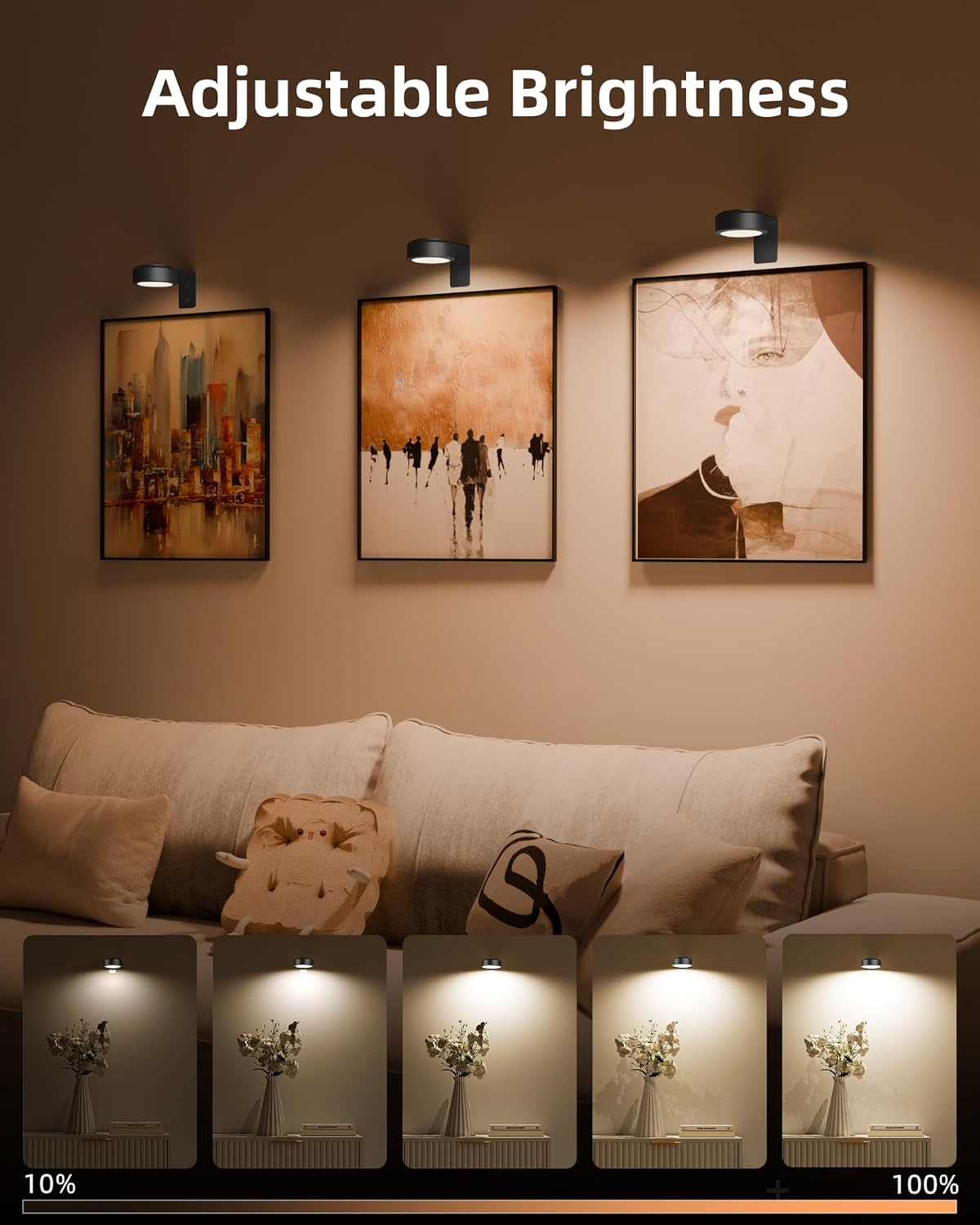 Lampe de peinture magnétique avec 13 modes d'éclairage 
