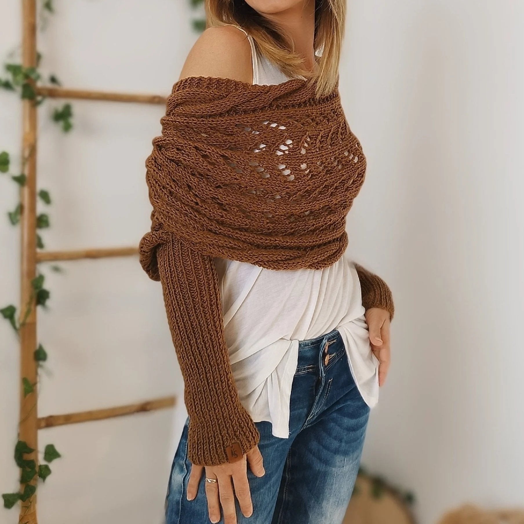Boléros tricotés pour femmes 