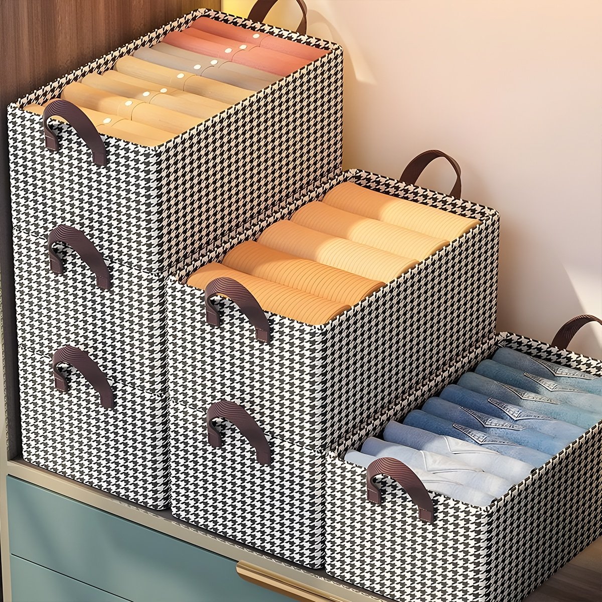 🏆Organiseur de jeans pliable pour le placard 