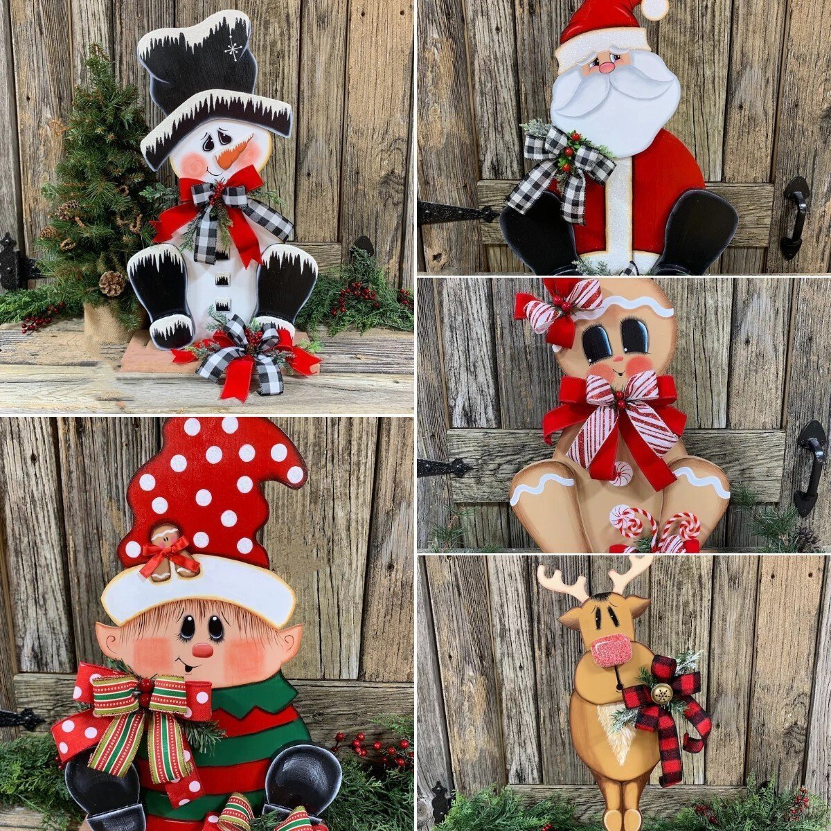 🎄Décoration de Noël en bois🎄[Base incluse] 