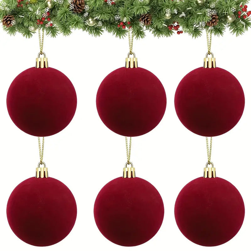 🎄Christmas Tree Ornaments Velvet Balls🎁