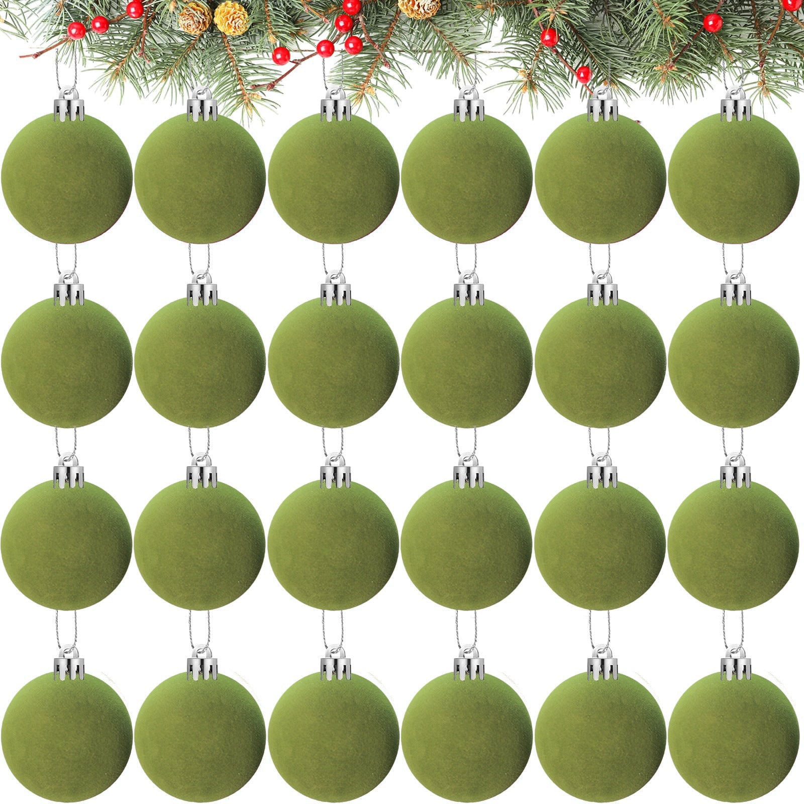 🎄Christmas Tree Ornaments Velvet Balls🎁