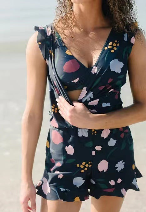 ✨Combinaison de bain avec soutien-gorge intégré 