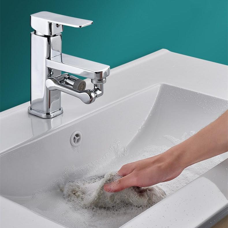 Rallonge de robinet rotative pour un nettoyage facile