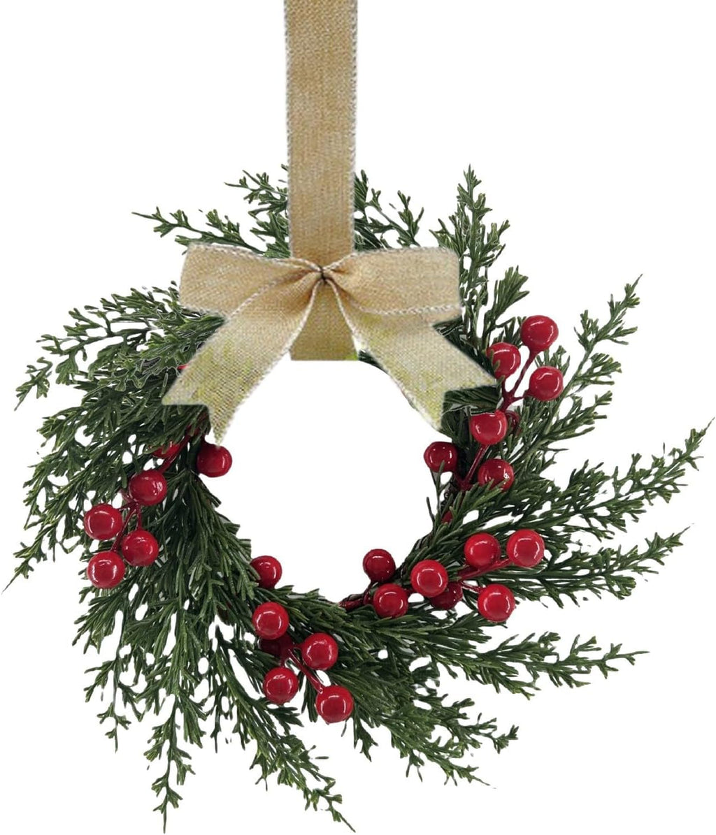 🎄 Versatile Mini Christmas Wreaths – Perfect Festive Decor for Every Corner!
