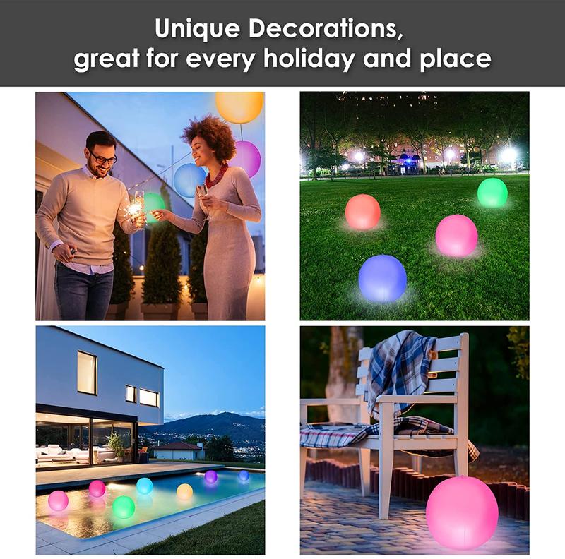 ballons de plage lumineux à LED 16 couleurs 