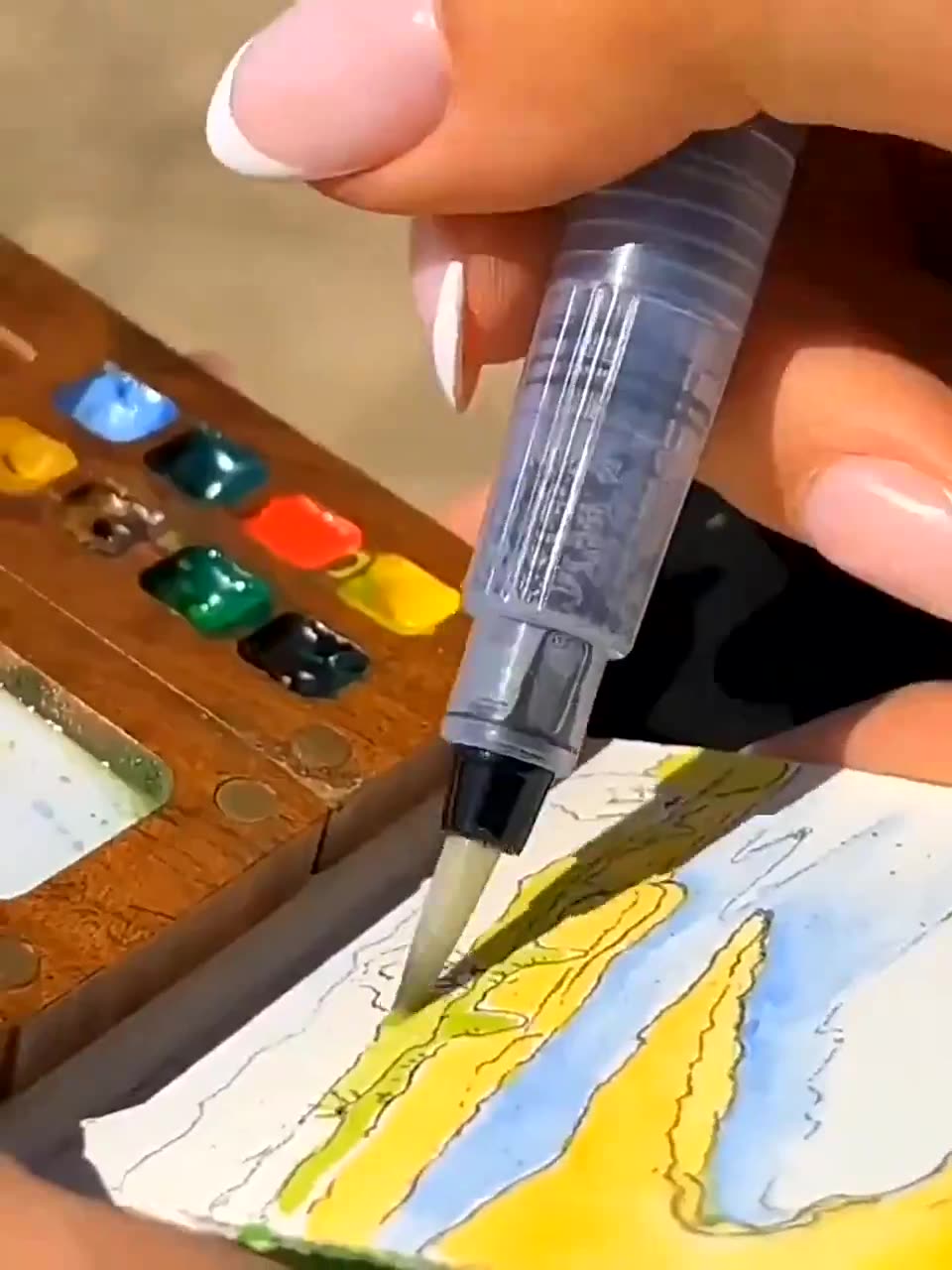 Kit d'aquarelle de poche 