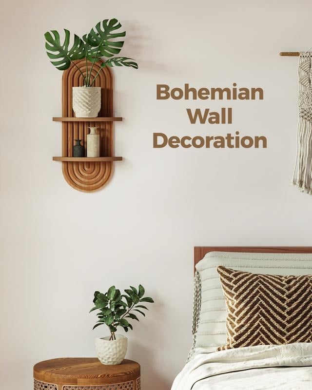 Boho Style Plant Shelf