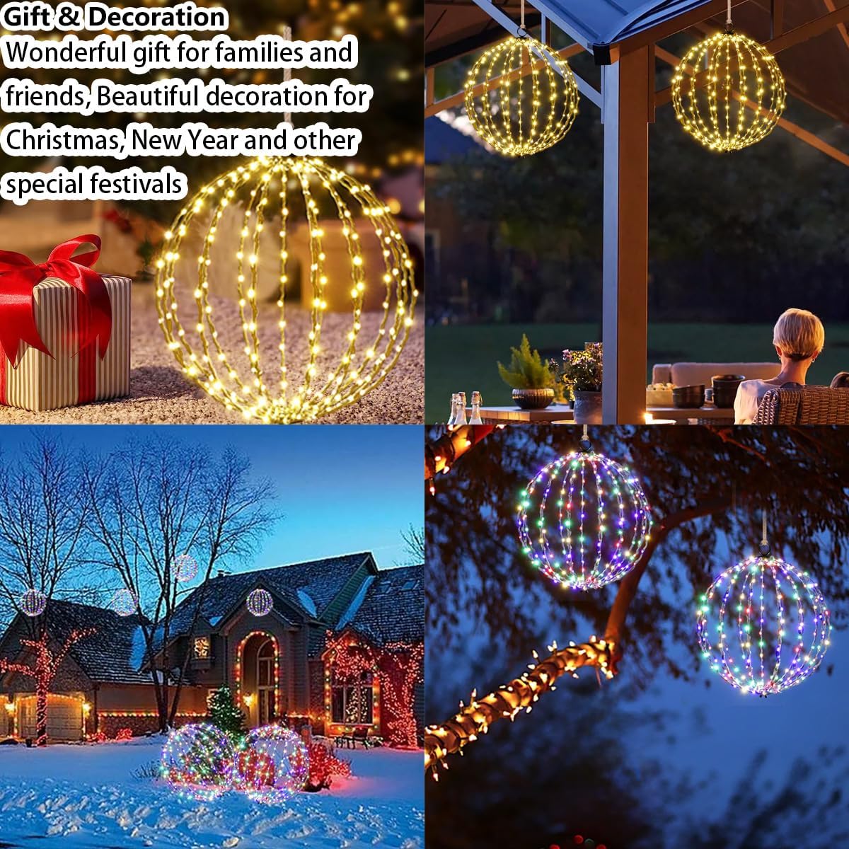 🔥Boule lumineuse durable, imperméable, longue durée, légère et brillante 