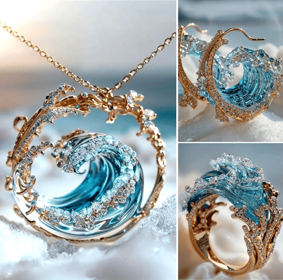 🌊Ensemble de bijoux Ocean's Oath 