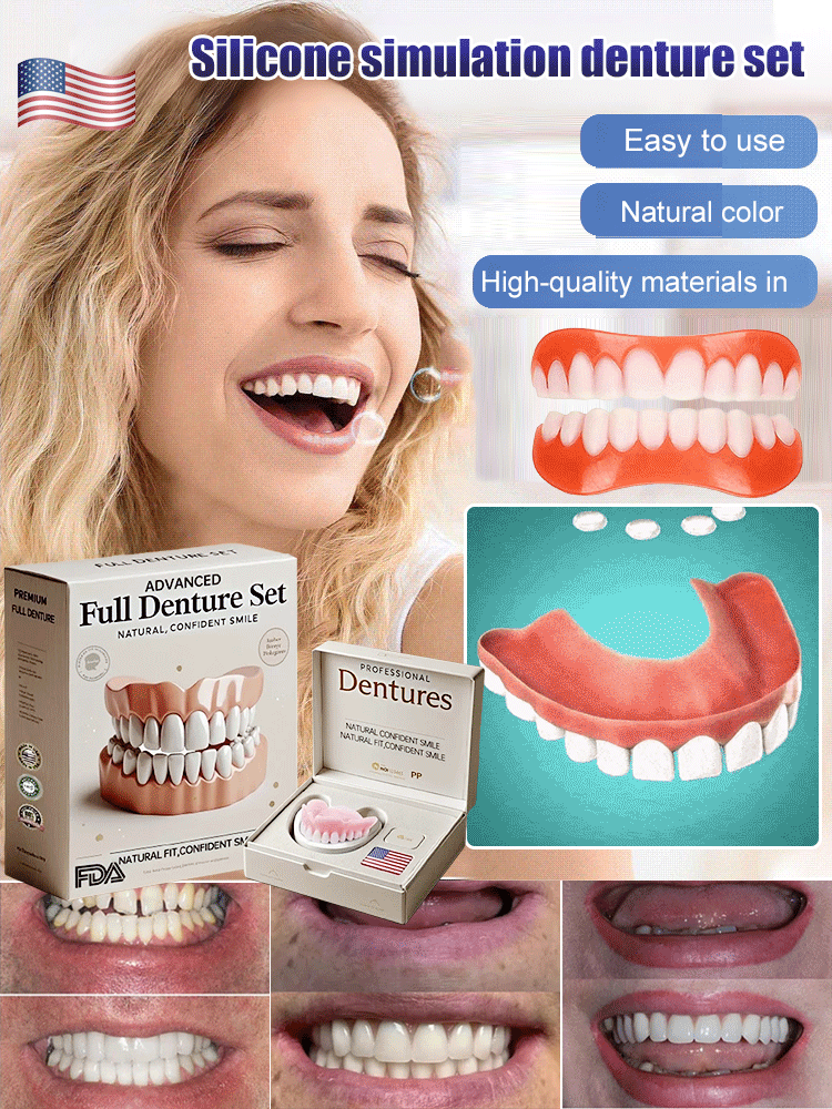 🦷Ensemble de prothèses dentaires complètes 
