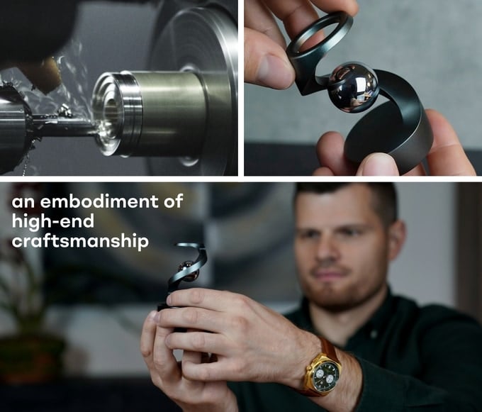🌀Spécialités de la semaine - Ornements de bureau suspendus en forme de gyroscope anti-gravité 