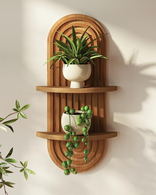 Boho Style Plant Shelf