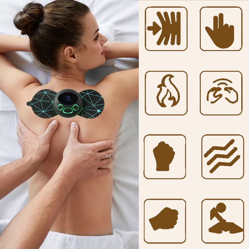 Autocollant pour masseur de cou électrique portable 