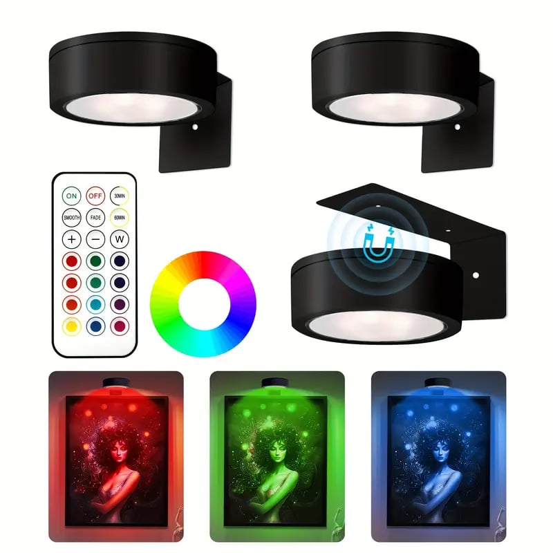 Lampe de peinture magnétique avec 13 modes d'éclairage 