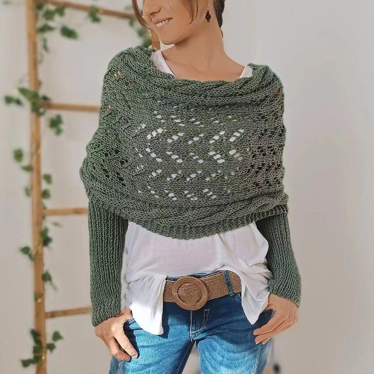 Boléros tricotés pour femmes 