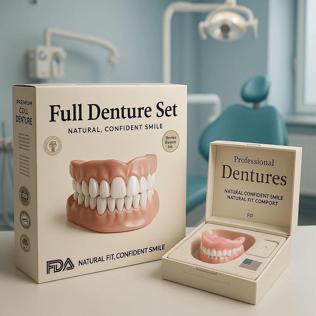 🦷Ensemble de prothèses dentaires complètes 
