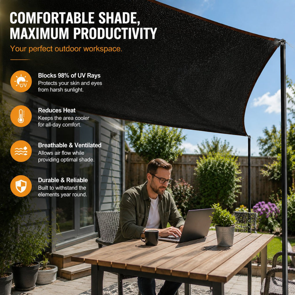 ☀️ 98% UV-Blocking Sunshade Net – Ultimate Outdoor Protection-6