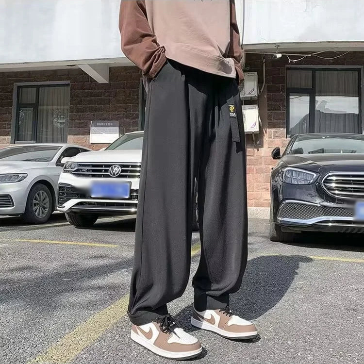 Pantalon décontracté ample à taille élastique et jambes larges (2 pièces achetées, livraison gratuite) 