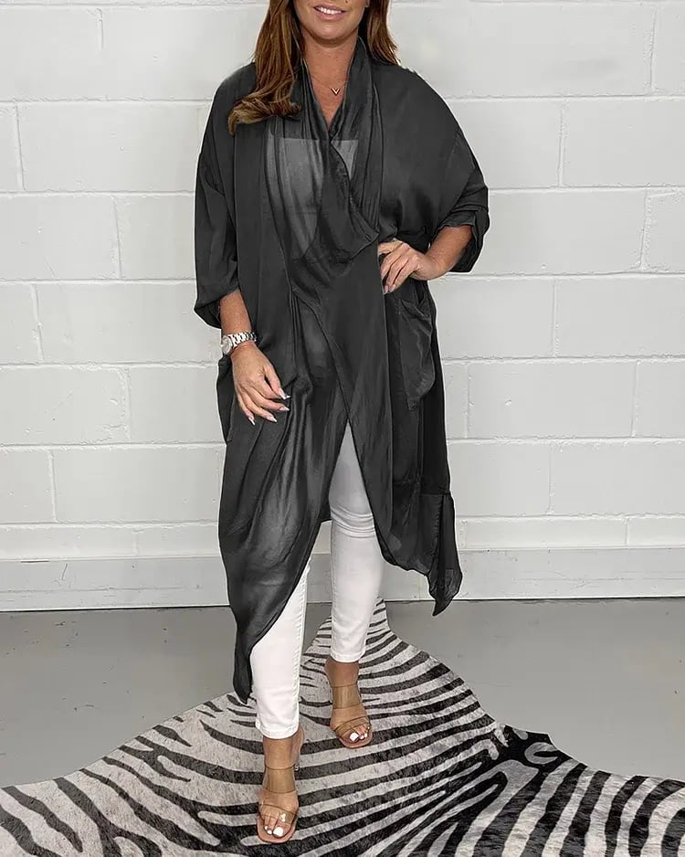 💖50% OFF - Silky Loose V-neck Top