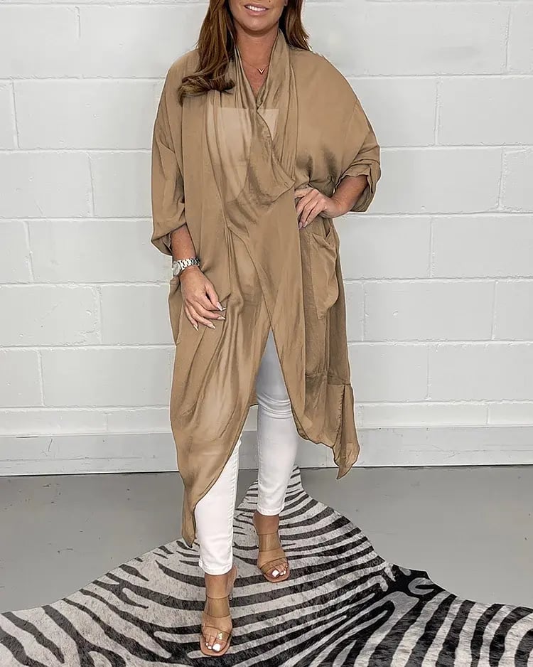 💖50% OFF - Silky Loose V-neck Top