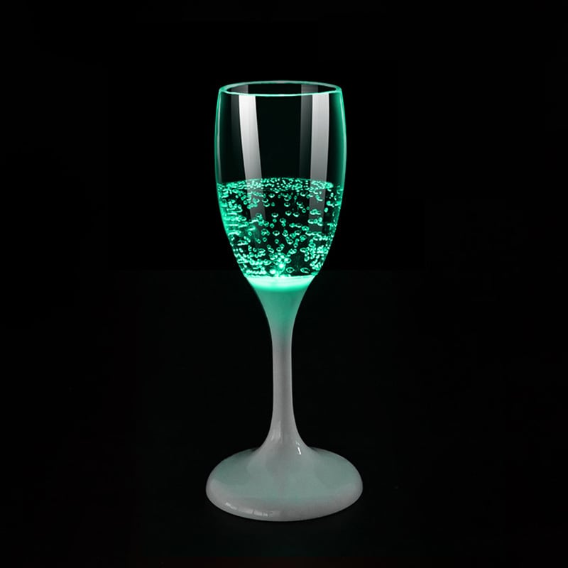 Verres à vin et à champagne lumineux à LED 