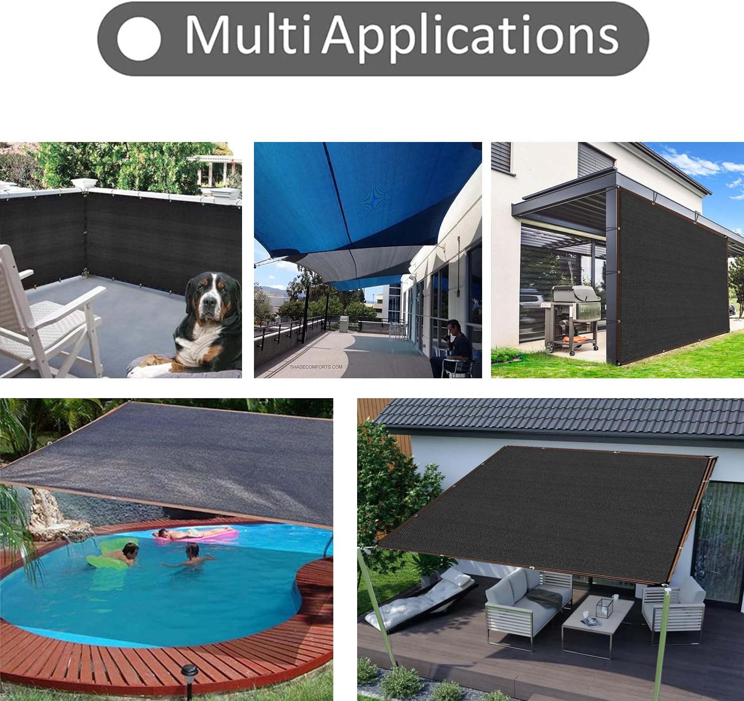 🔥Promotion de vente chaude d'été - 49 % de réduction 🌞 - Filet d'ombrage pour cour extérieure 